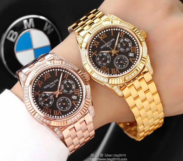 百達翡麗PATEK PHILPPE 全新多功能腕表 進口9100機械機芯 316L精鋼表殼錶帶 超級防水 最佳男士腕表  wssb4979